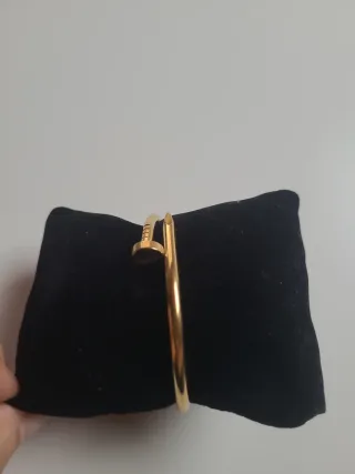 Pulsera inspiración Cartier oro