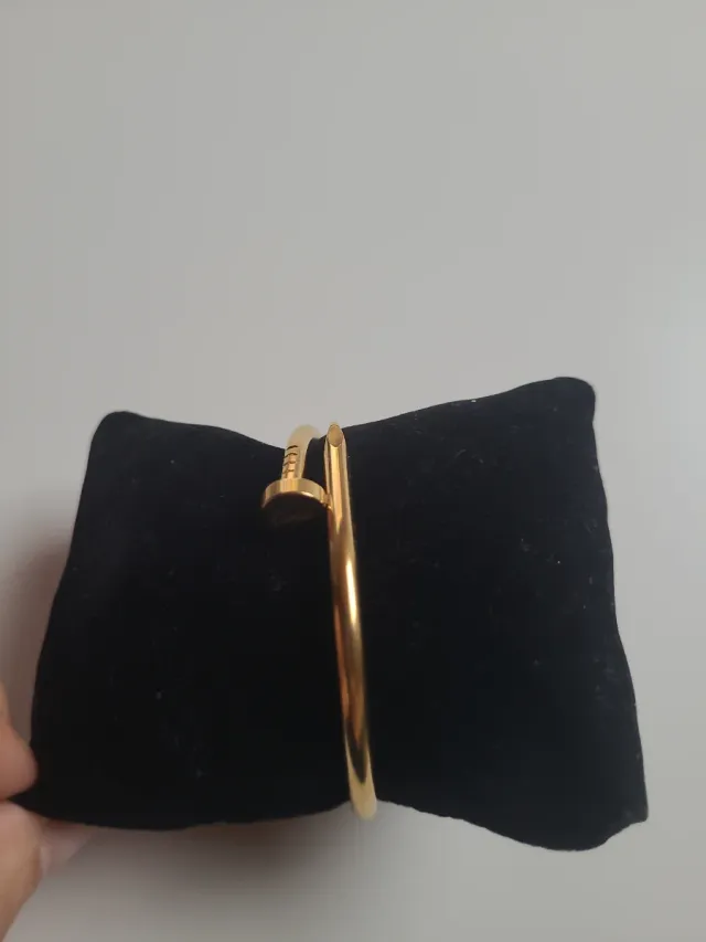 Pulsera inspiración Cartier oro