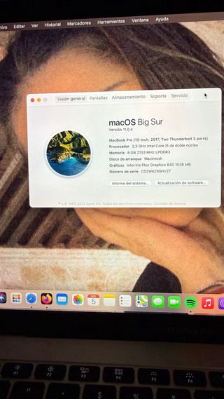 MacBook Pro Apple Gris año 2017