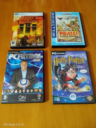 4 Juegos PC: Age of Empires, Piratas, PC Fútbol, H