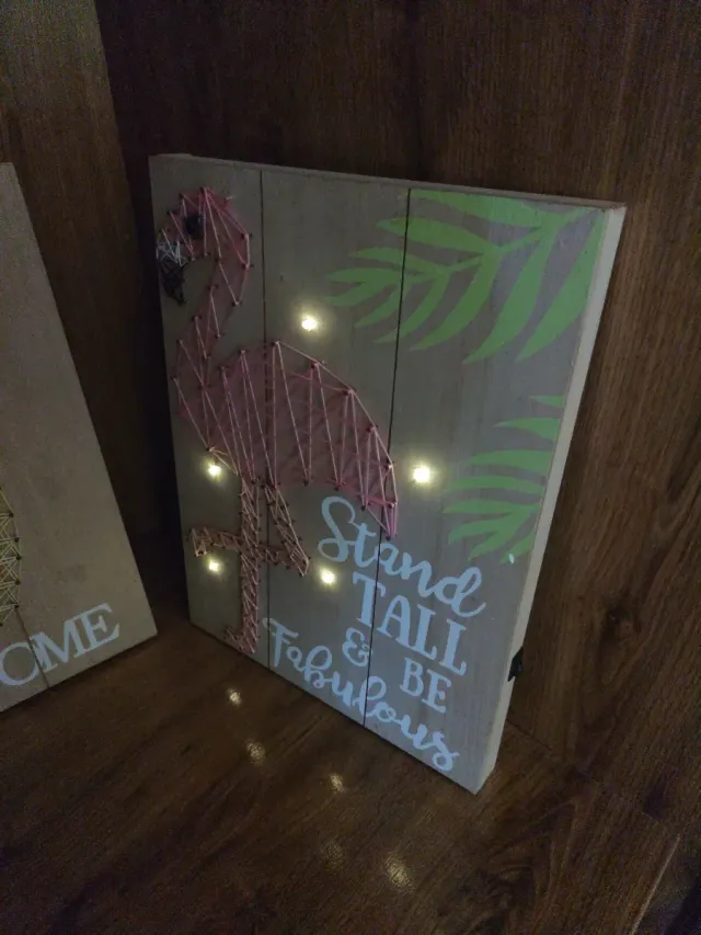 Cuadros Flamenco y piña con Luces LED.