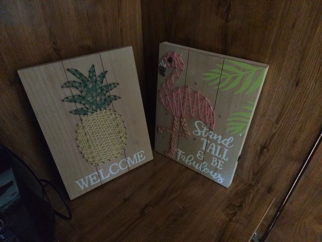 Cuadros Flamenco y piña con Luces LED.