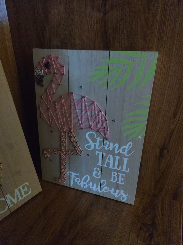 Cuadros Flamenco y piña con Luces LED.