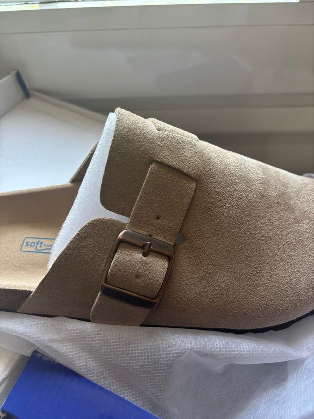 Zuecos Birkenstock Beige talla 38