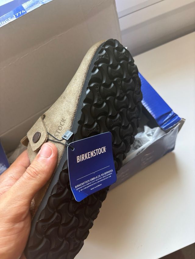 Zuecos Birkenstock Beige talla 38