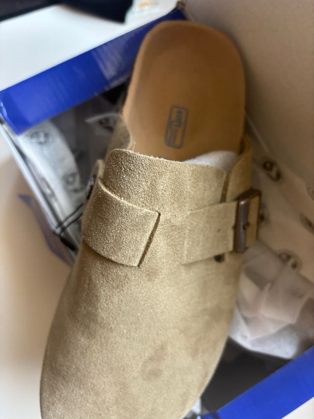 Zuecos Birkenstock Beige talla 38