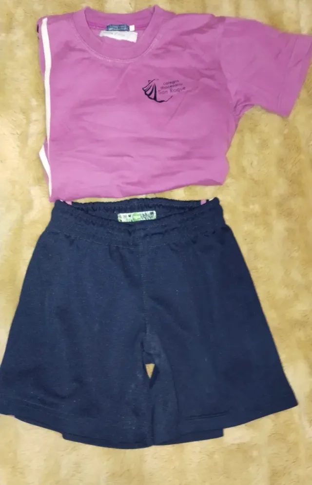 Lote uniforme escolar San roque  Talla 2