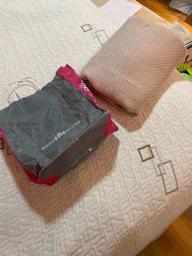 Chal foulard rosa grande 