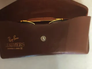 Gafas Sol Aviador Vintage Ray-Ban Cuero 80s