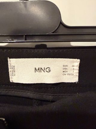 Pantalón Mango Negro Talla M