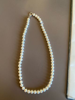 Collana perle oro bianco