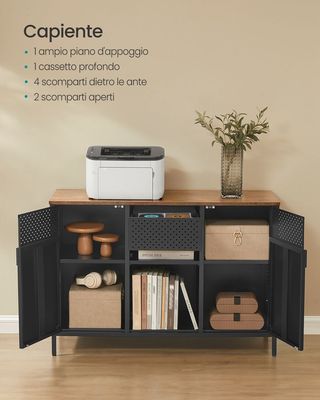 Armadietto Mobiletto in Metallo con Doppia Anta Ma