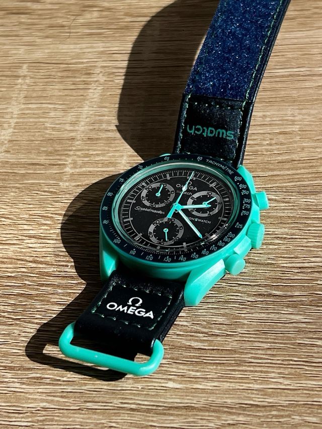 Omega Mission on Earth Polar Lights Bioceramic