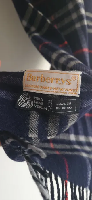 Bufanda Burberry Vintage 80s-90s 