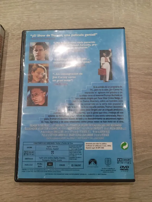 Lote 2 DVDs: Ocean's Twelve y Truman Show