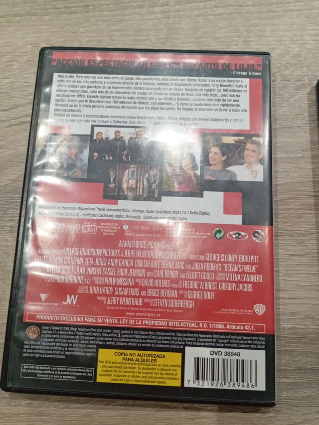 Lote 2 DVDs: Ocean's Twelve y Truman Show