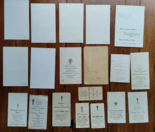 Lote de antiguas estampitas religiosas