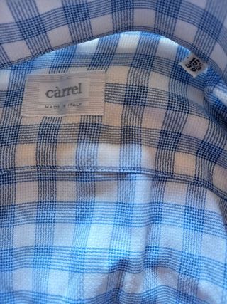 Camicia uomo Càrrel a quadri taglia 39