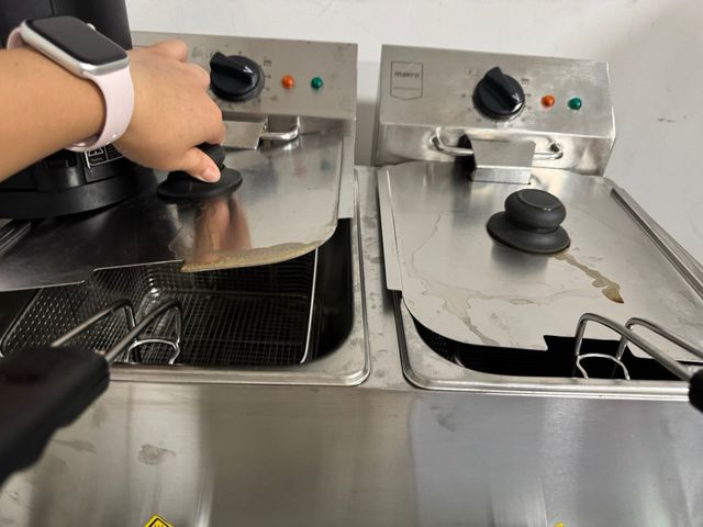 Friggitrice elettrica doppia Metro Professional