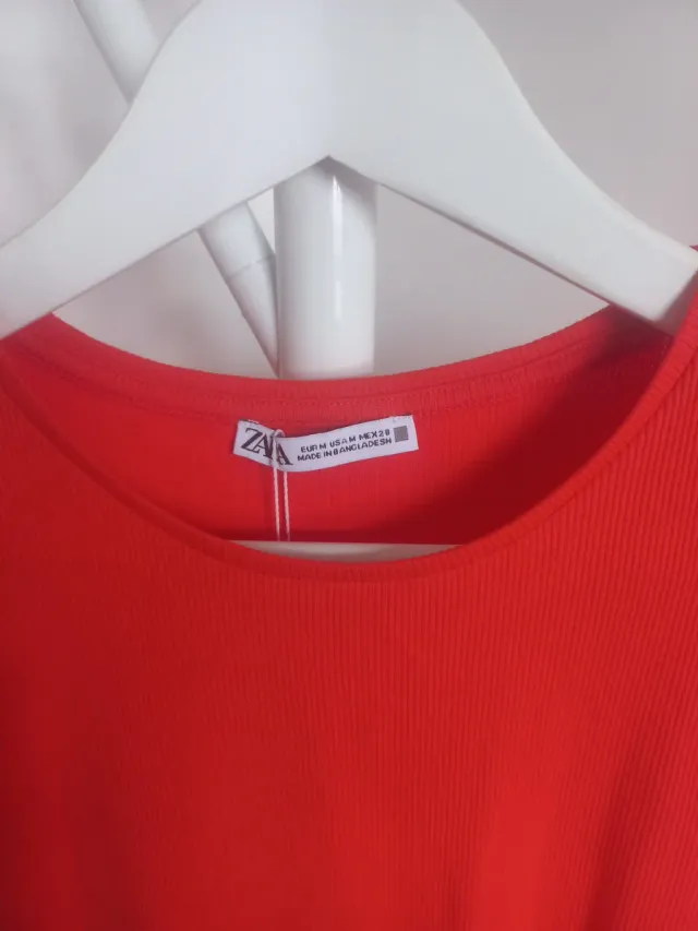 Camiseta Zara Coral Talla M