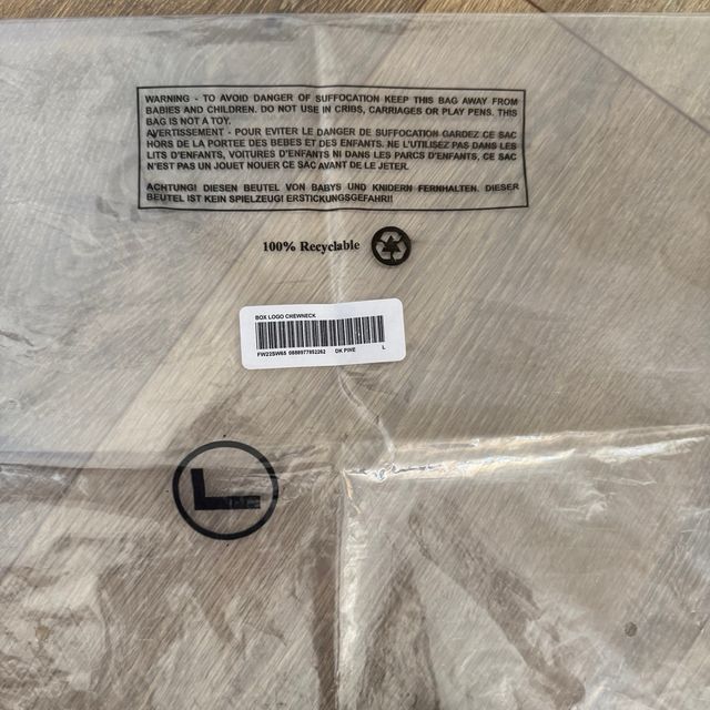 Crewneck Supreme Box logo FW22 Dark pine