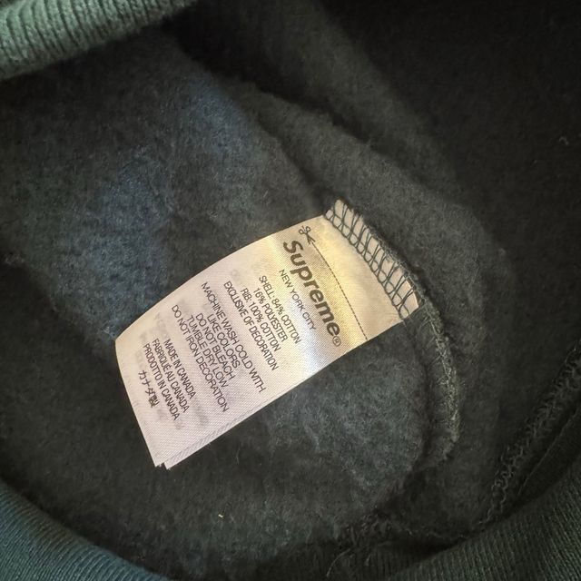 Crewneck Supreme Box logo FW22 Dark pine