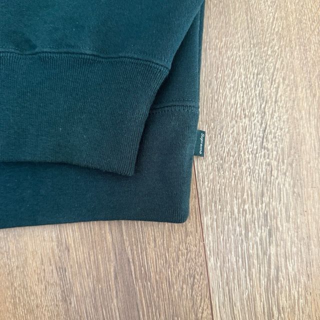 Crewneck Supreme Box logo FW22 Dark pine