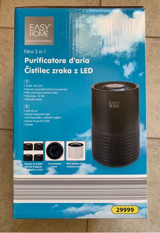 Purificatore Aria Easy Home 3 in 1 Nero