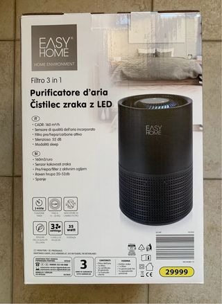 Purificatore Aria Easy Home 3 in 1 Nero