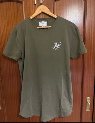 Camiseta SikSilk verde oliva hombre