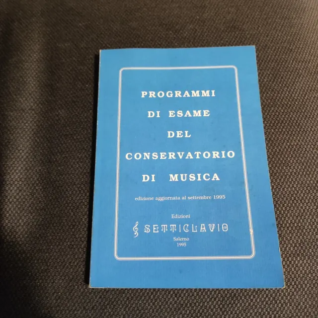 Programmi di esame del conservatorio di musica1995