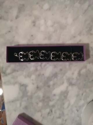 Pulsera Plata Diseño Ositos, imitación.