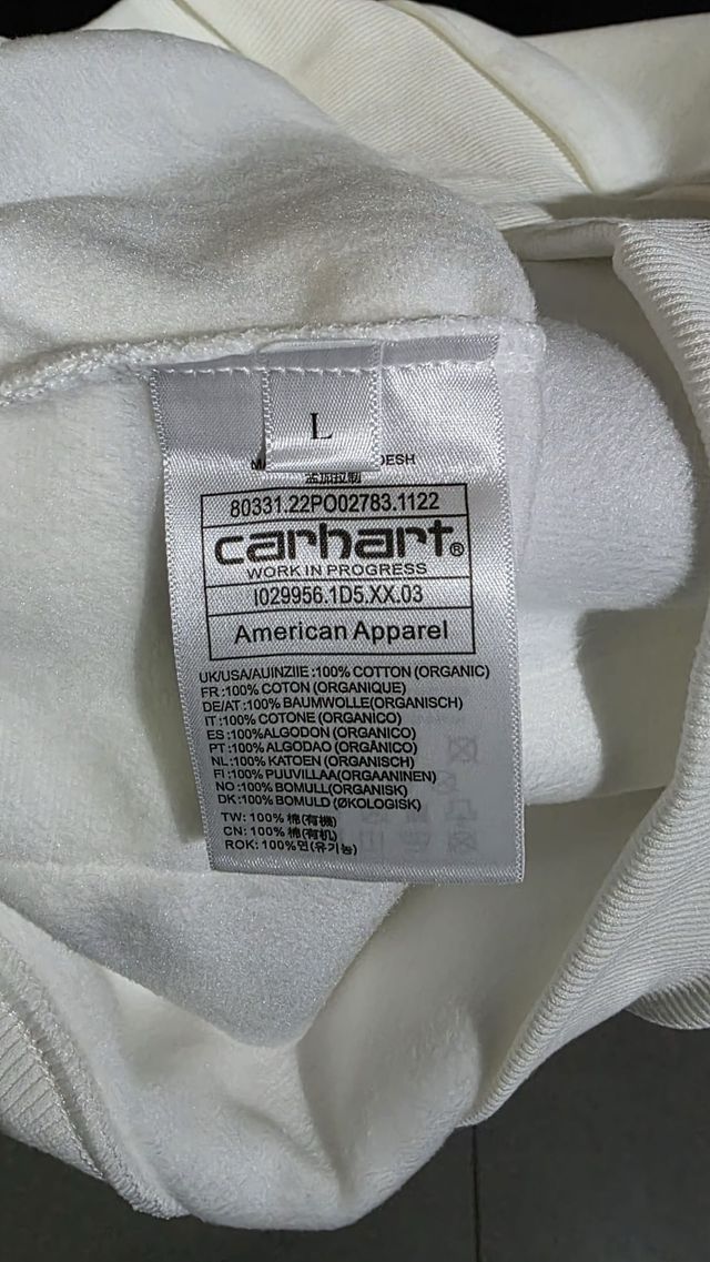 Sweatshirt Carhartt WIP Branco Coração Azul