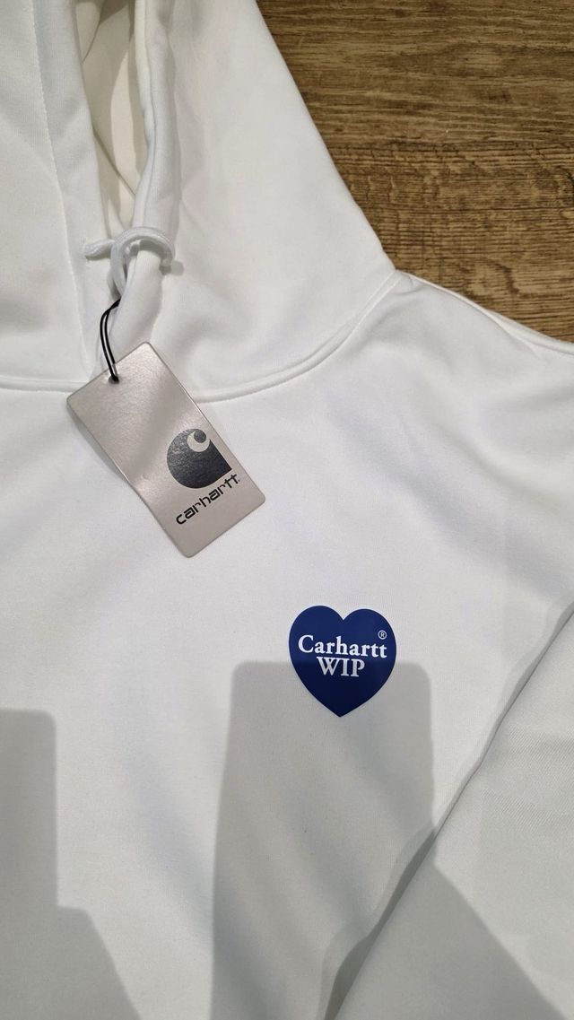 Sweatshirt Carhartt WIP Branco Coração Azul