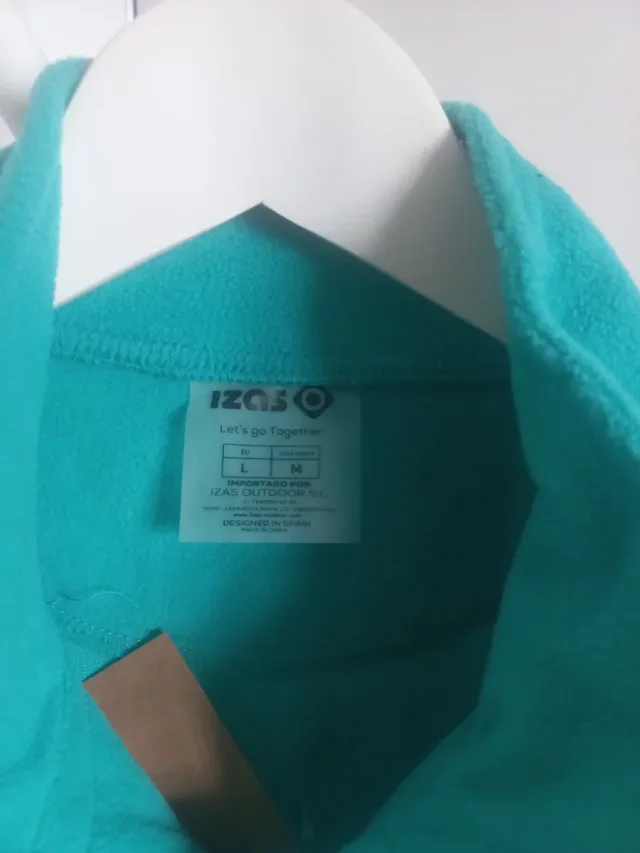 Chaqueta polar Izas verde azulado
