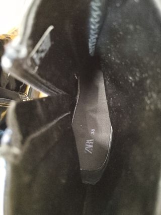 Botines charol Zara negros