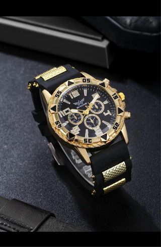 Conjunto 7 Relojes Hombre Oro/Plata