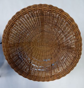 Set di 2 poltroncine in vimini marroni