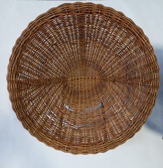 Set di 2 poltroncine in vimini marroni