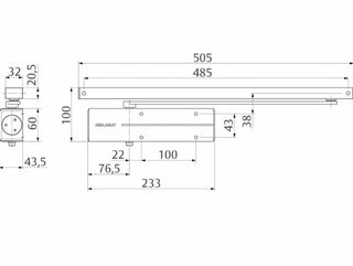 Cierrapuertas Tesa Negro
