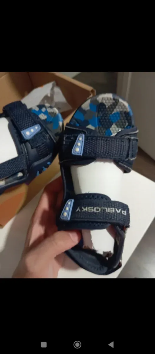 Sandalias Pablosky Velcro Niño Azul