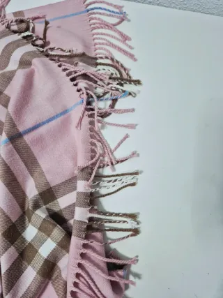 Bufanda Cuadros Rosa Bebé LONDON Invierno