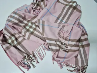 Bufanda Cuadros Rosa Bebé LONDON Invierno