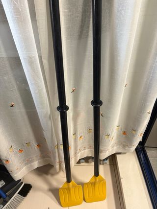 Remos kayak/barca amarillos