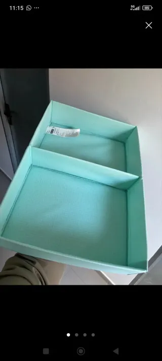 Scatole organizzative Stukk Ikea turchese