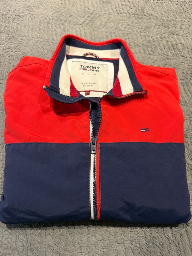 Cazadora Tommy Hilfiger Jeans XL Roja y Azul