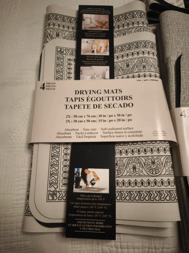 Tapetes de Secado (4 Piezas)