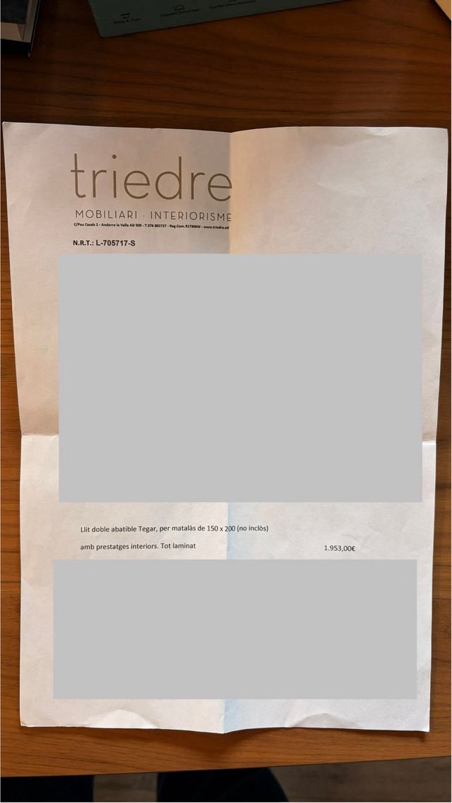 Cama abatible 150x200 (con colchón incluido)