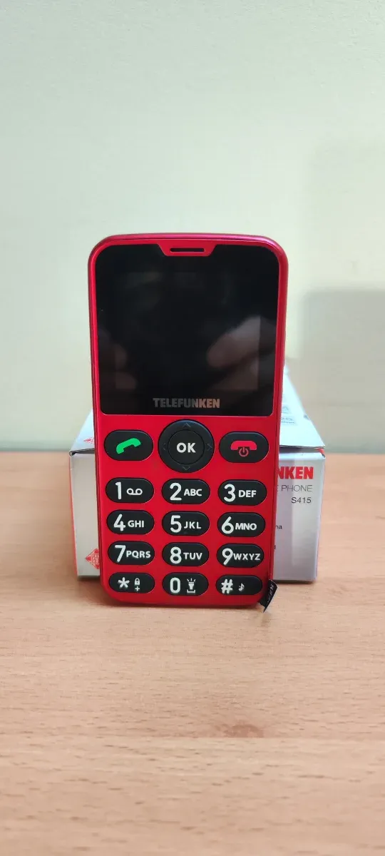 Movil Telefunken para Mayores Rojo