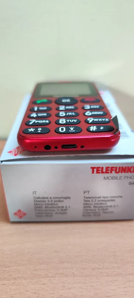 Movil Telefunken para Mayores Rojo